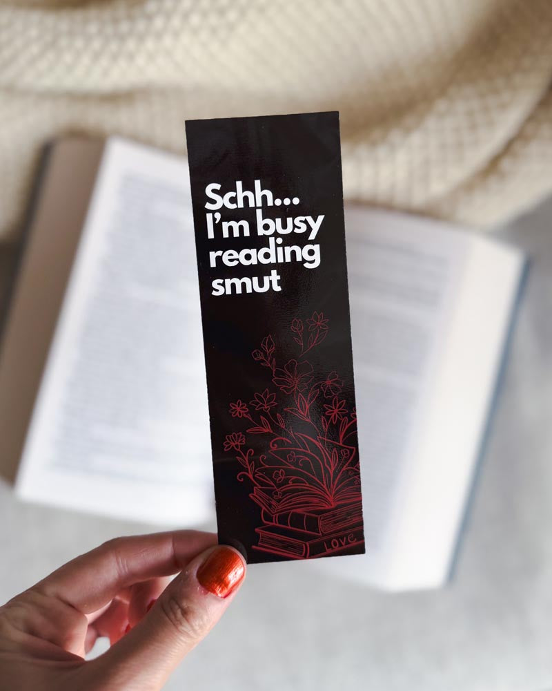 Pappersbokmärke - Schh... I'm busy reading smut