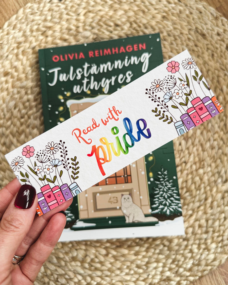 Pappersbokmärke - Read with Pride