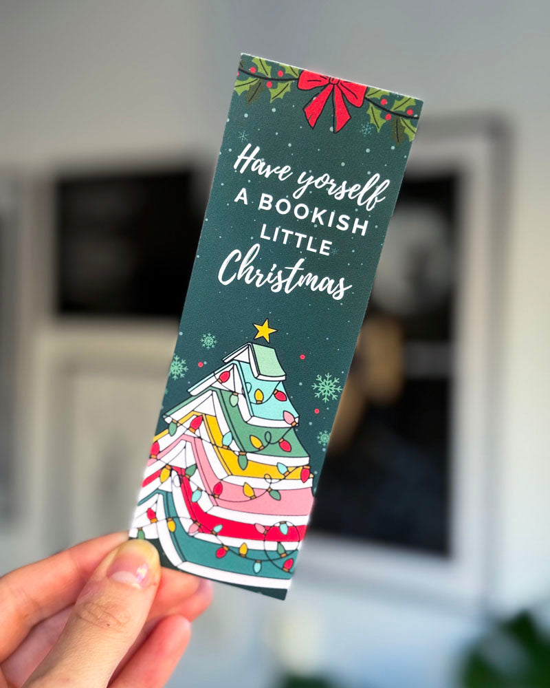 Pappersbokmärke - Have yourself a bookish little Christmas