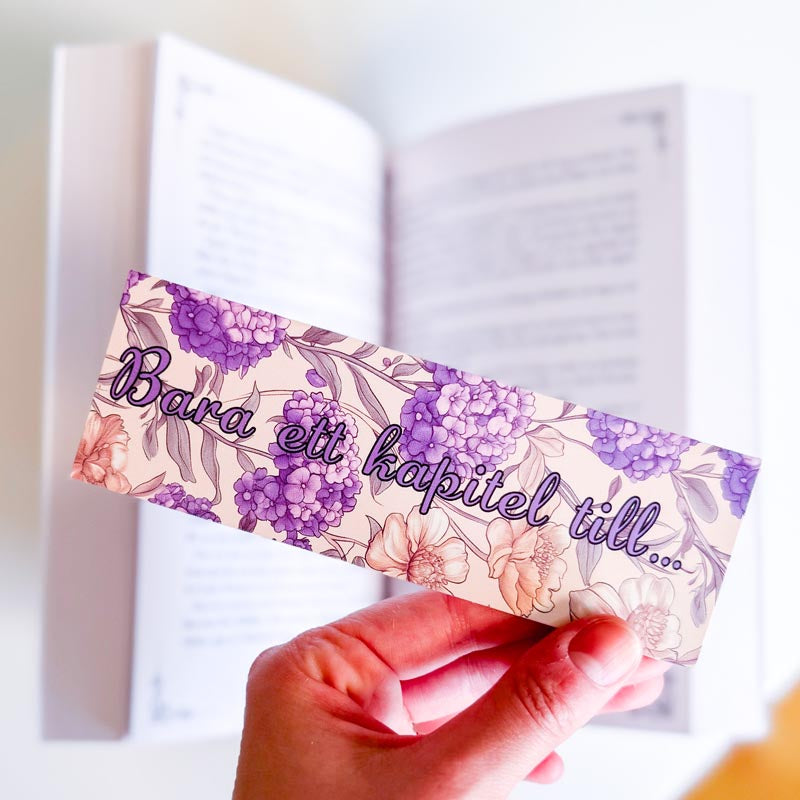 Pappersbokmärke - Bara ett kapitel till ...