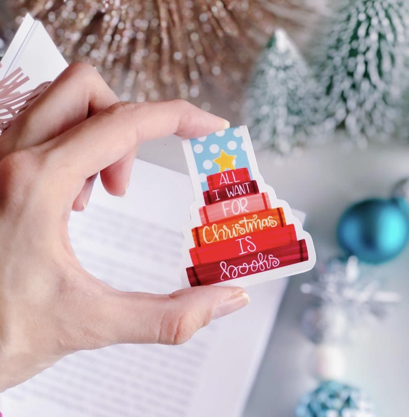 Magnetiskt bokmärke - All I Want For Christmas Is Books