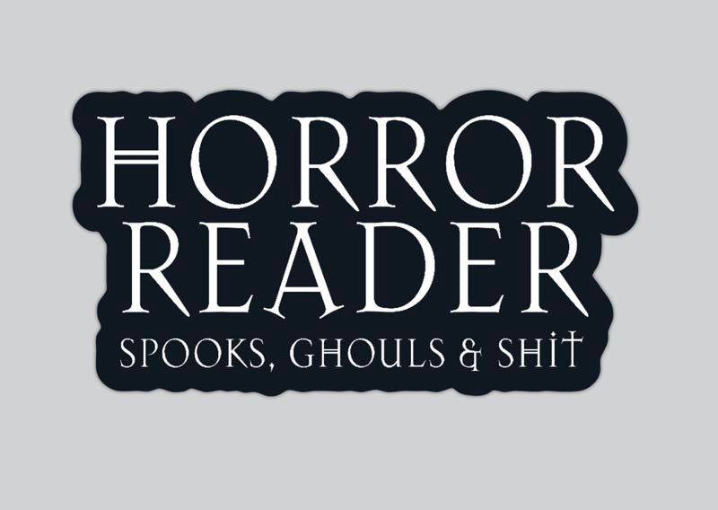 Vinyl sticker - Horror Reader