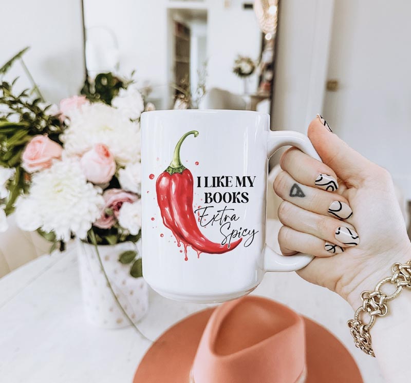 Mugg - I Like My Books Extra Spicy Mug