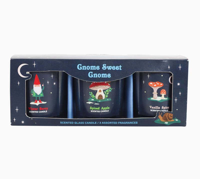 3-pack doftljus - Gnome sweet gnome