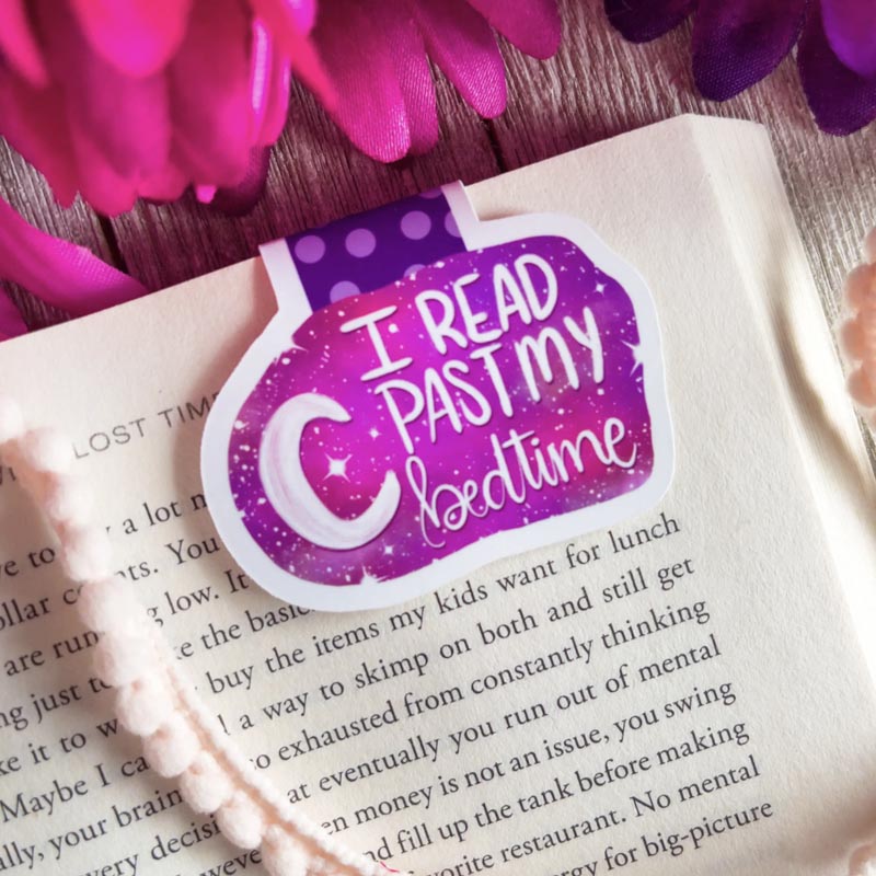 Magnetiskt bokmärke - I read past my bedtime