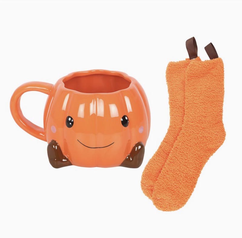 Mugg med sockar - Söt pumpa