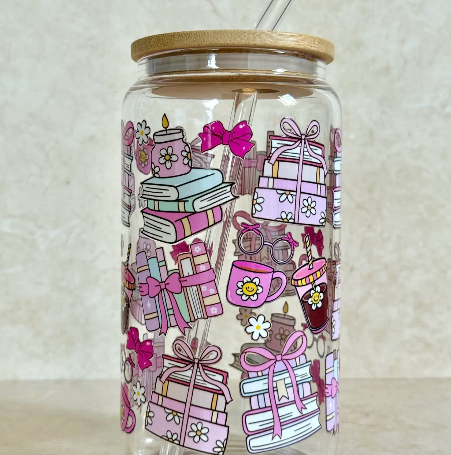 Glas - Rosa bokhögar