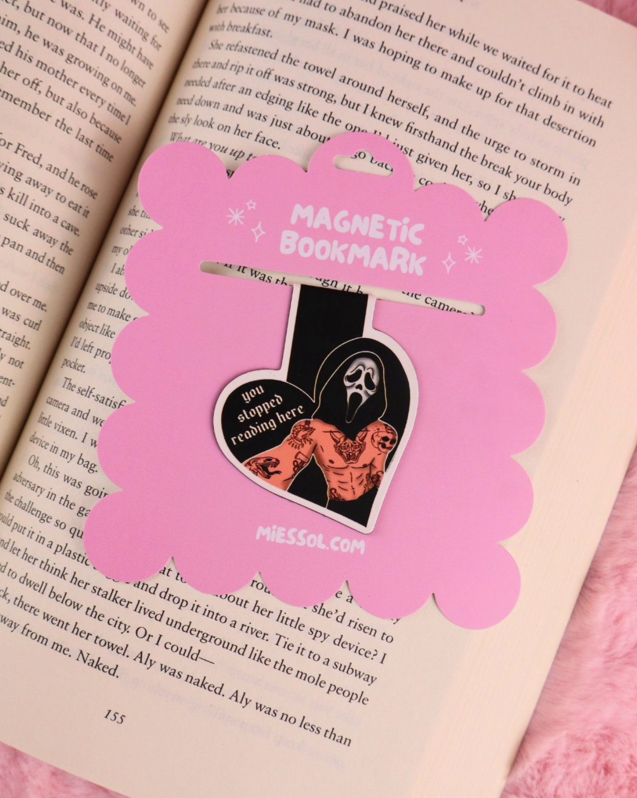 Magnetiskt bokmärke - You stopped reading here | Maskerade män