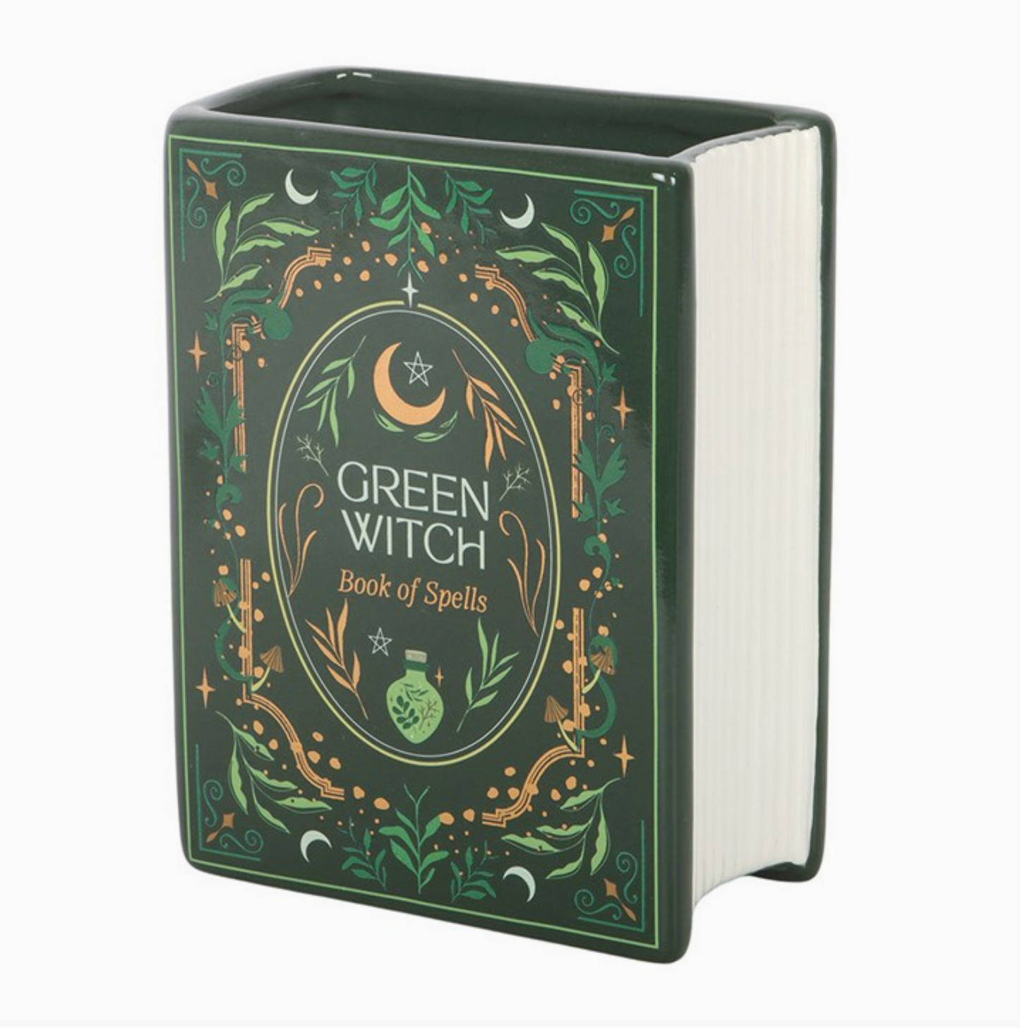Bokformad vas | Green witch