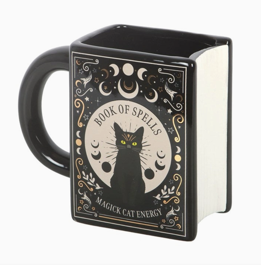 Bokformad mugg - Magick Cat Energy