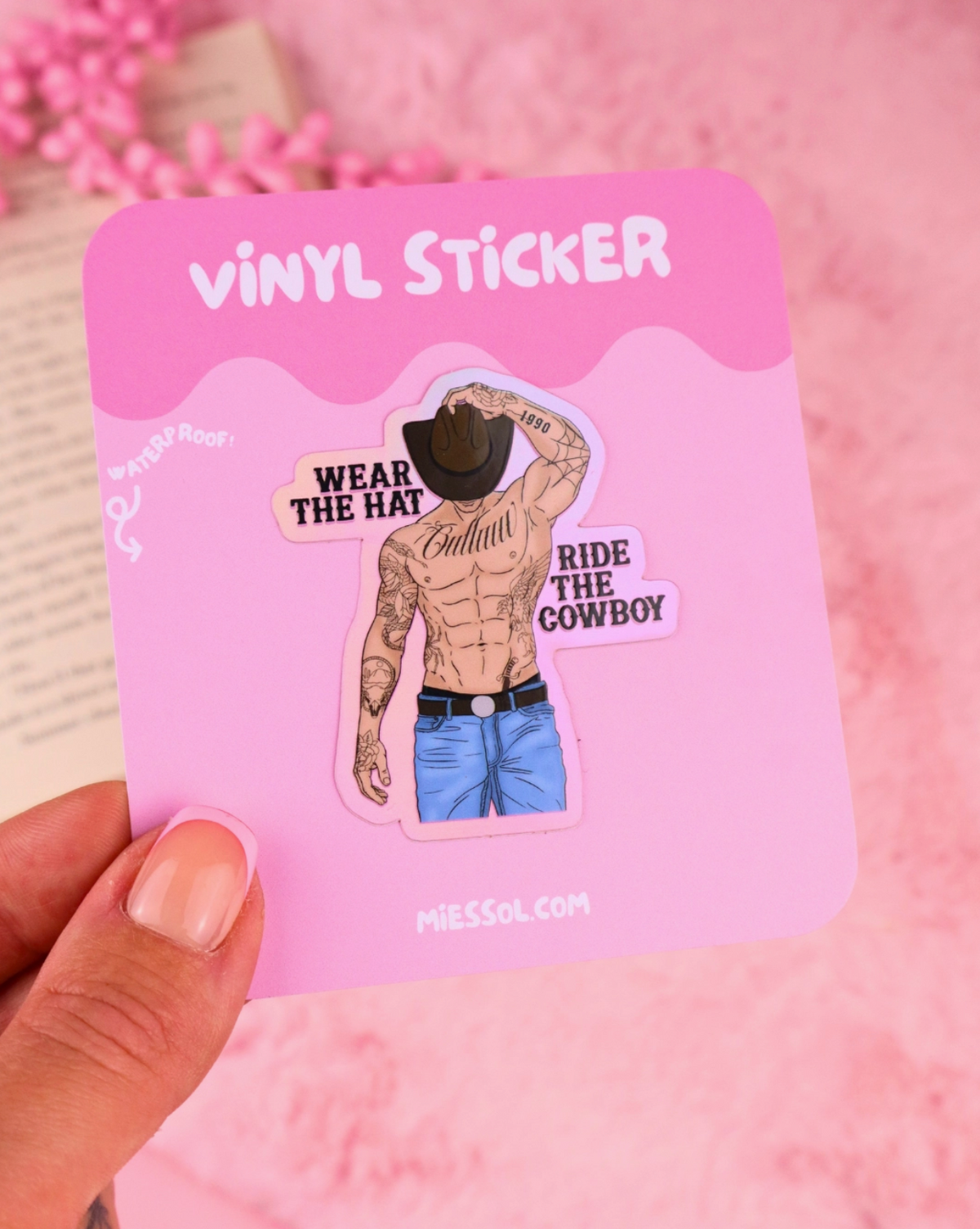 Vinyl sticker - Wear the hat, ride the cowboy