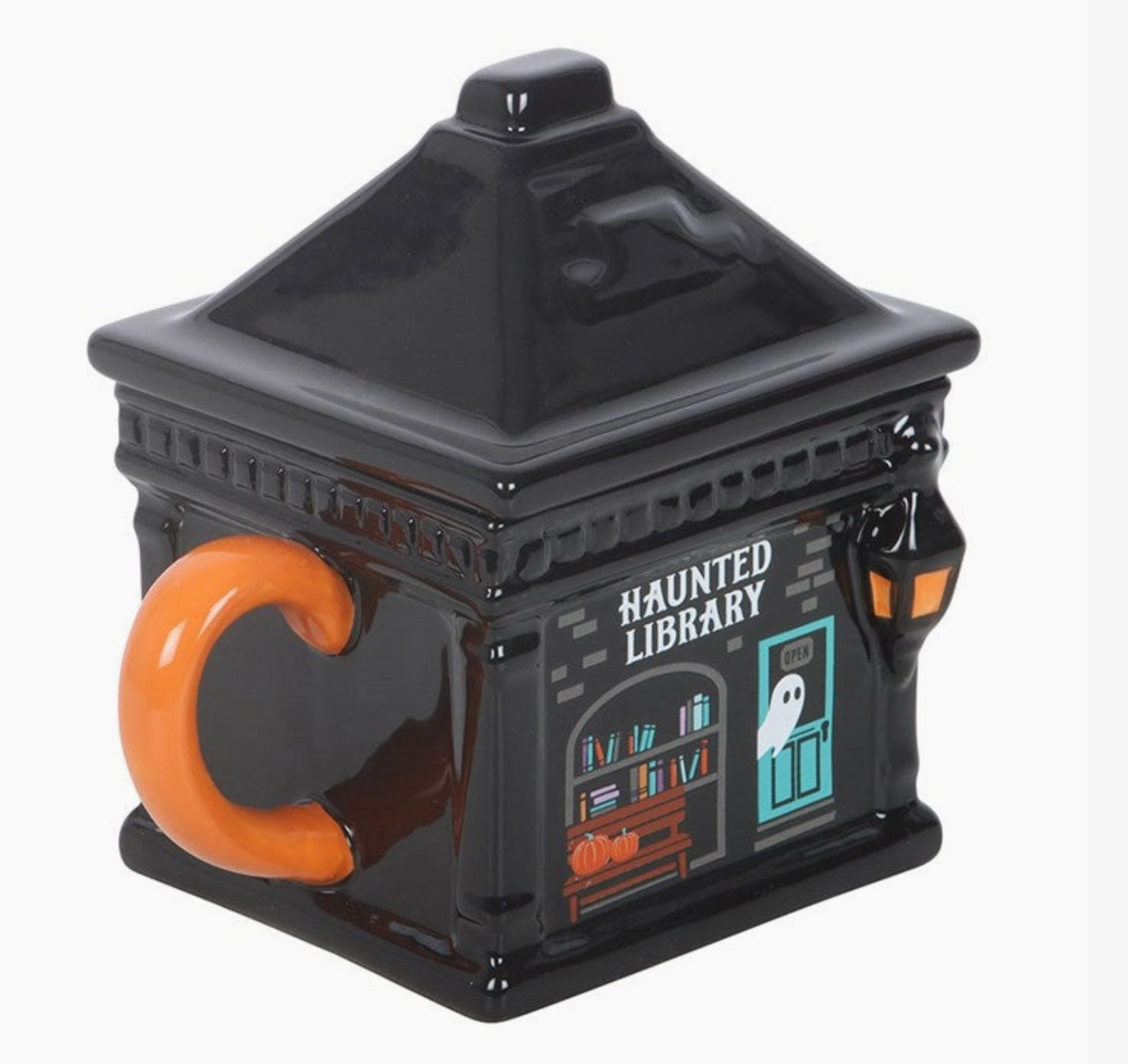 Mugg med lock - Haunted Library