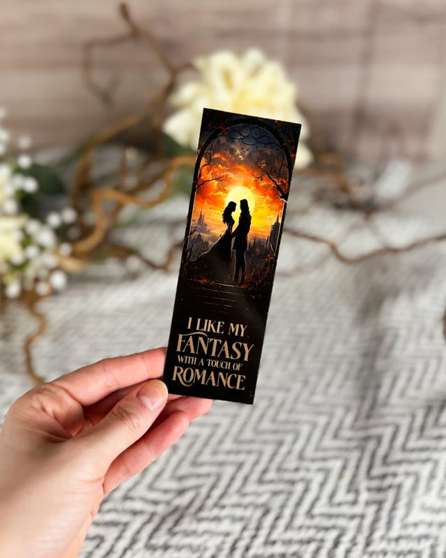 Pappersbokmärke - I like my fantasy with a touch of romance