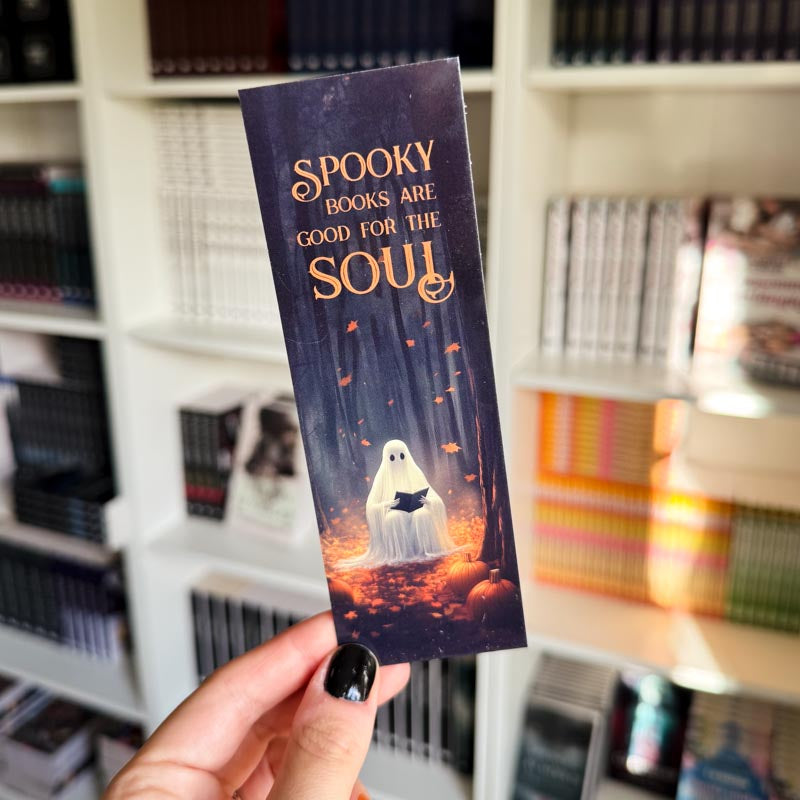 Pappersbokmärke - Spooky books are good for the soul