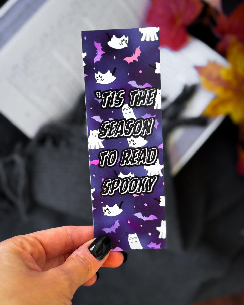 Pappersbokmärke - 'tis the season to read spooky