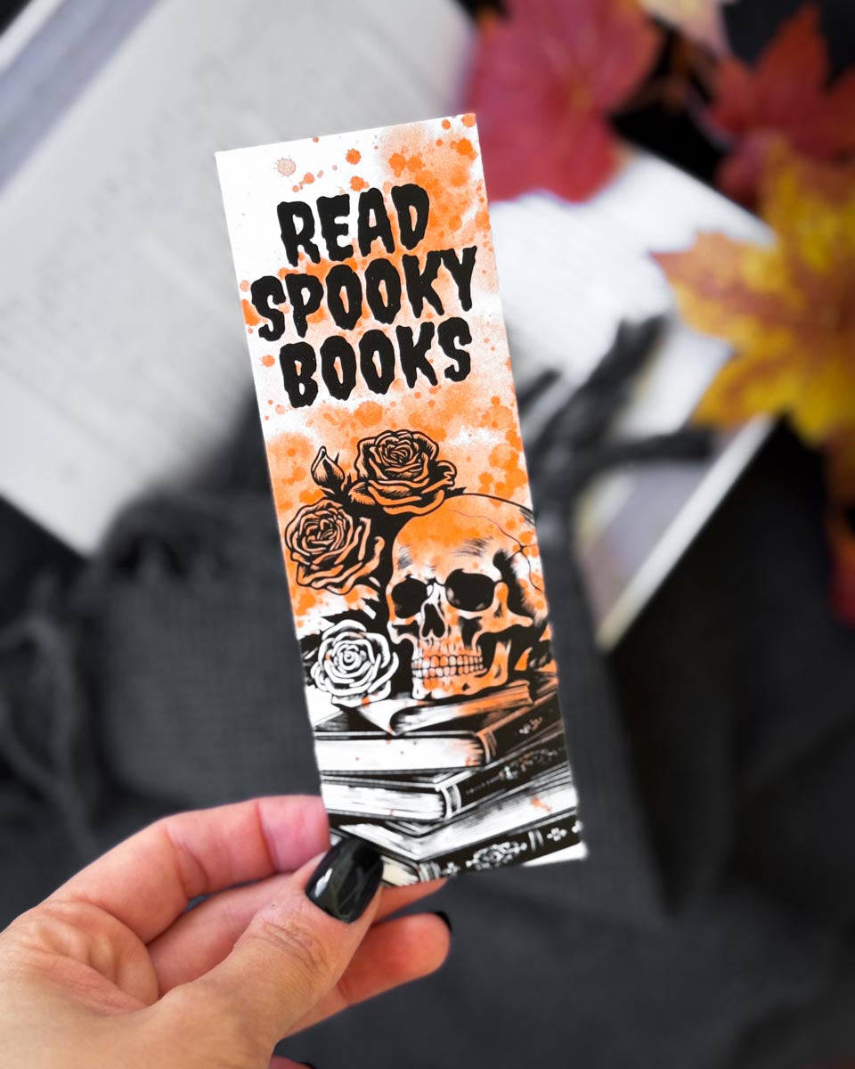 Pappersbokmärke - Read spooky books