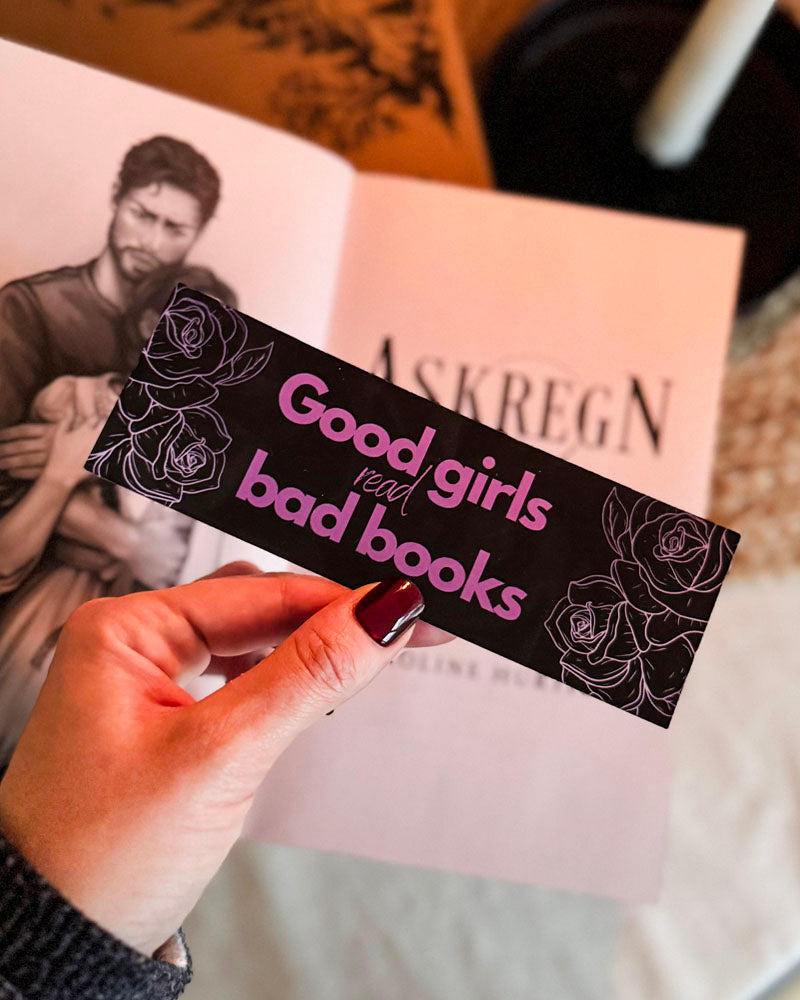 Pappersbokmärke - Good girls read bad books