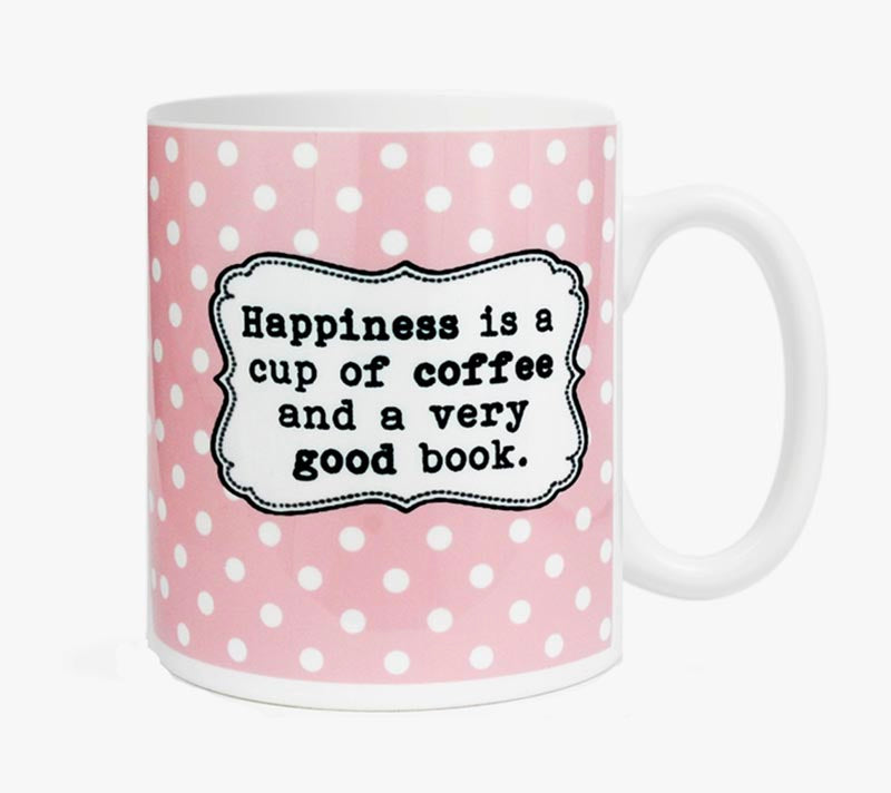 Mugg - Happiness is a cup of coffee and a very good book