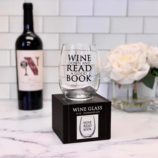 Glas - Wine Down and Read A Good Book