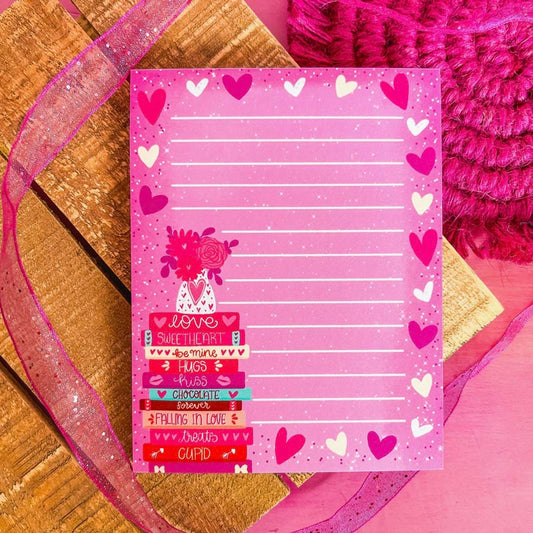 Anteckningsblock - Valentine Book Stack