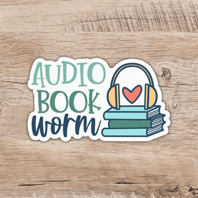 Vinyl sticker - Audiobook Worm