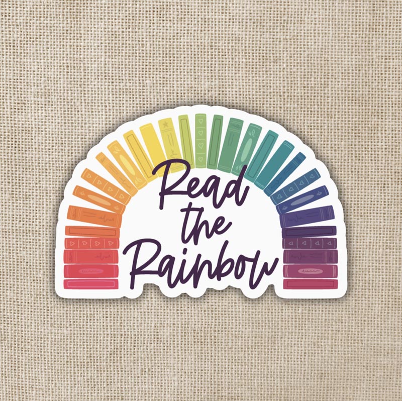 Vinyl sticker - Read the rainbow