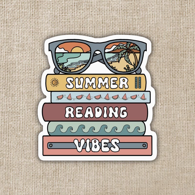 Vinyl sticker - Summer Reading Vibes