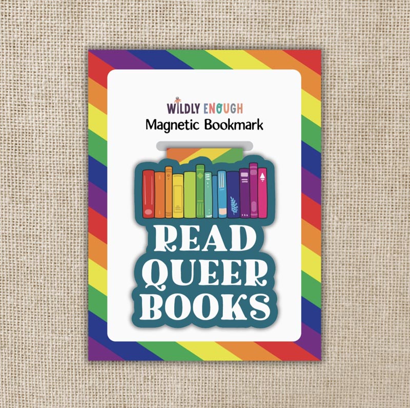 Magnetiskt bokmärke - Read queer books