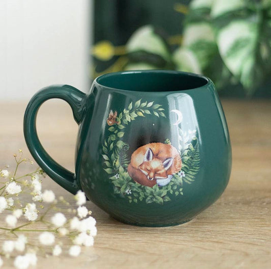 Rundad mugg - Sovande räv