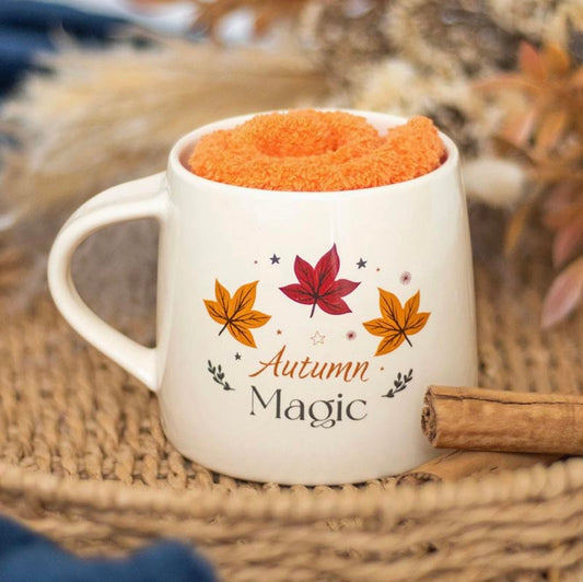 Mugg med sockar - Autumn magic