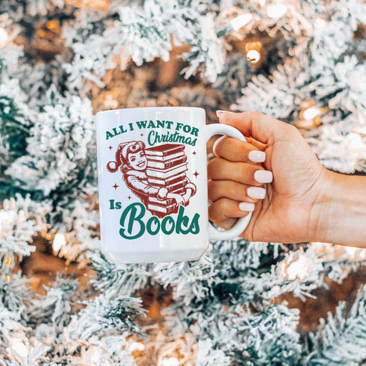 Mugg - All I want for Christmas is Books