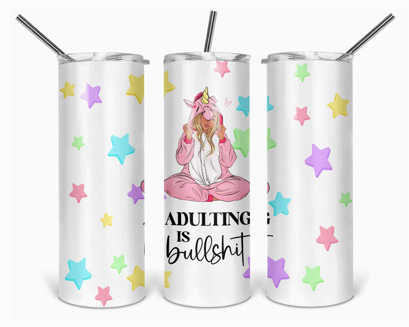 Smal tumbler - Adulting is bullshit