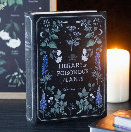 Bokformad förvaringslåda | Library of poisonous plants