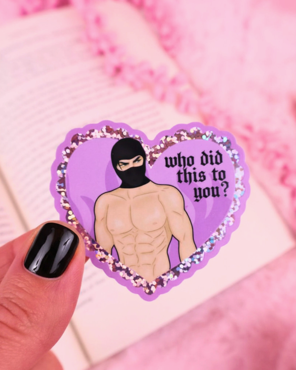 Vinyl sticker - Who did this to you?