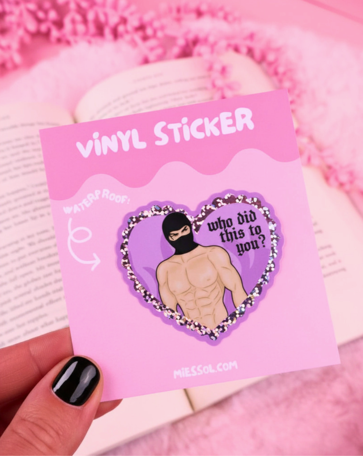 Vinyl sticker - Who did this to you?