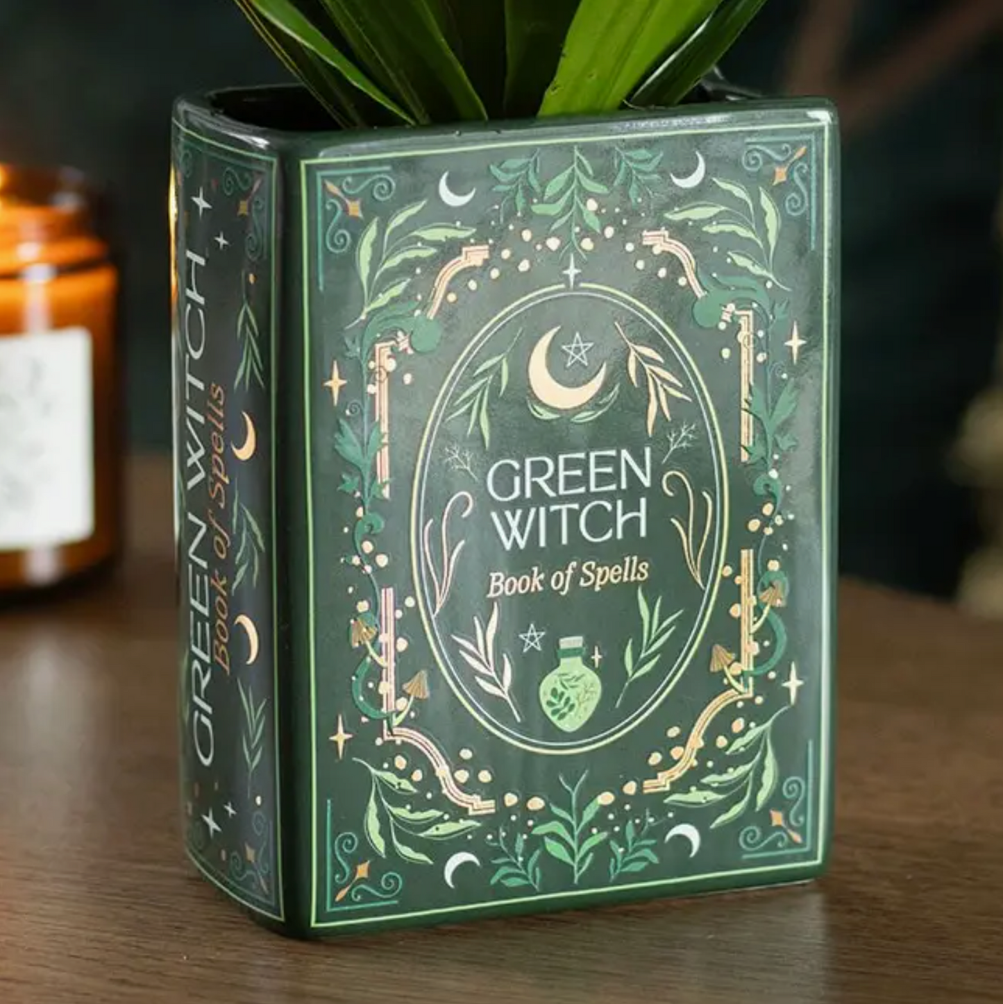 Bokformad vas | Green witch
