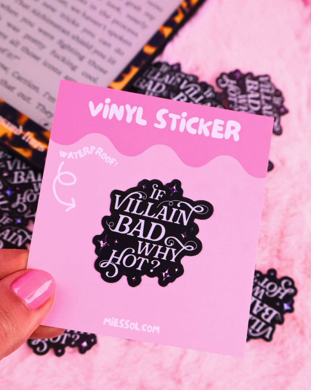 Vinyl sticker - If villain bad guy, why hot