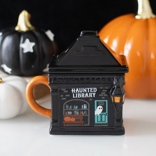 Mugg med lock - Haunted Library