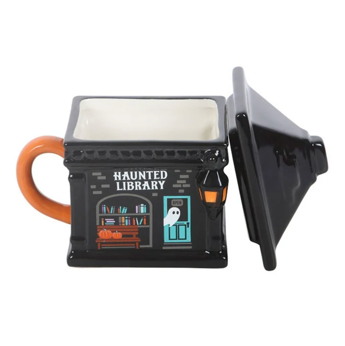 Mugg med lock - Haunted Library