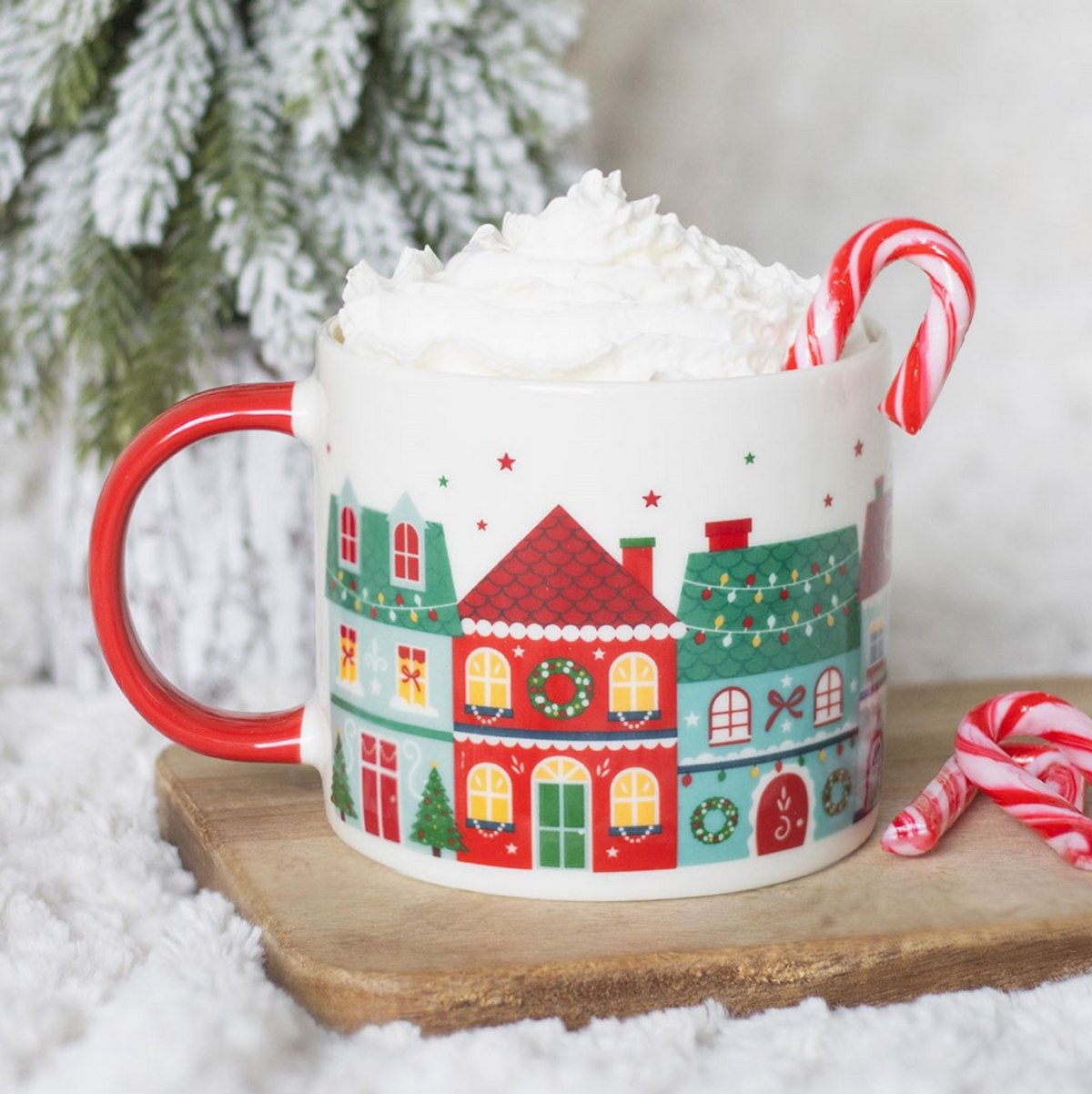 Rund mugg - Christmas street