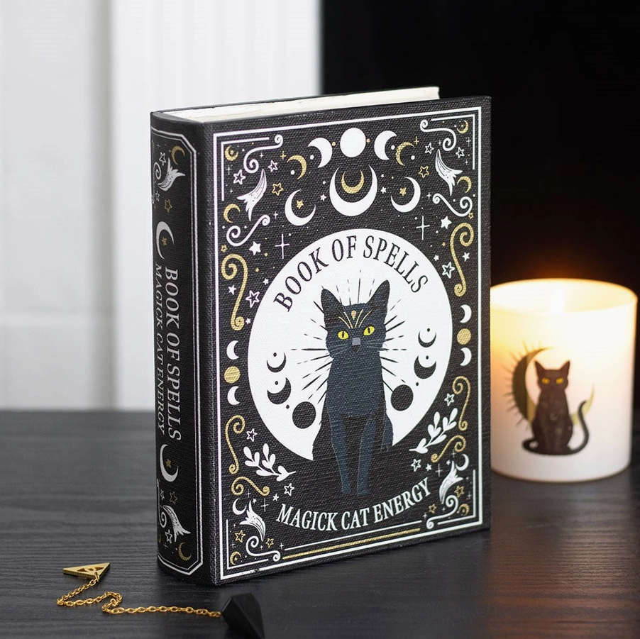 Bokformad förvaringslåda | Magick Cat Energy