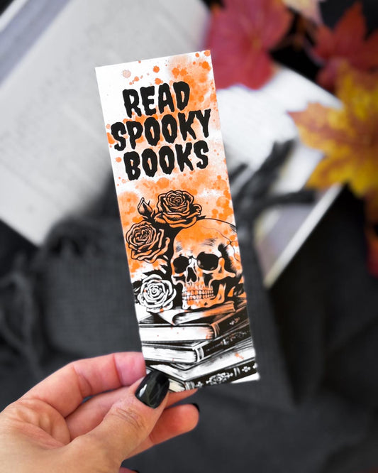 Pappersbokmärke - Read spooky books