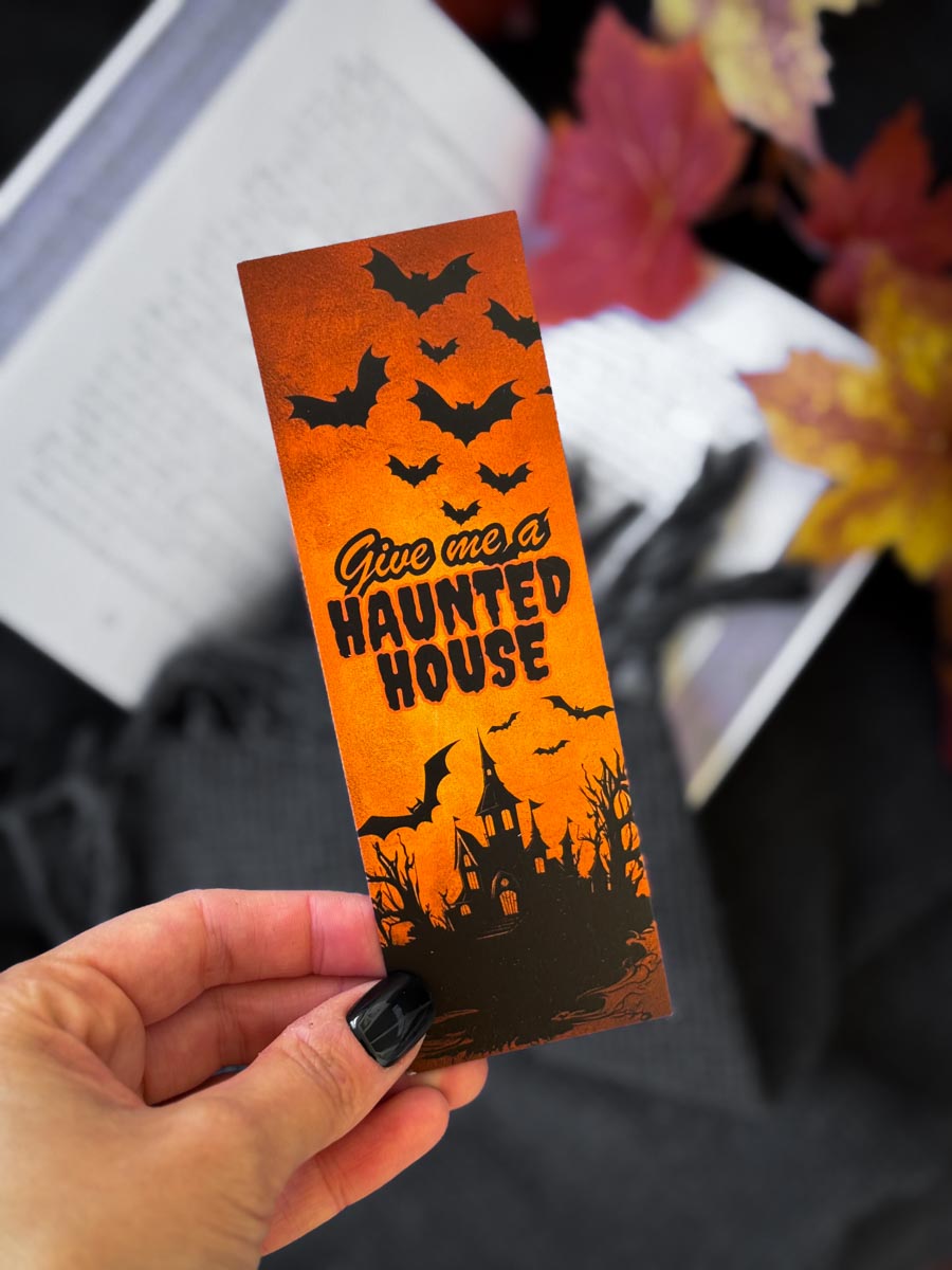 Pappersbokmärke - Give me a haunted house